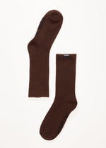 Afends Mens Everyday - Hemp Socks One Pack - Coffee - Sustainable Clothing - Streetwear