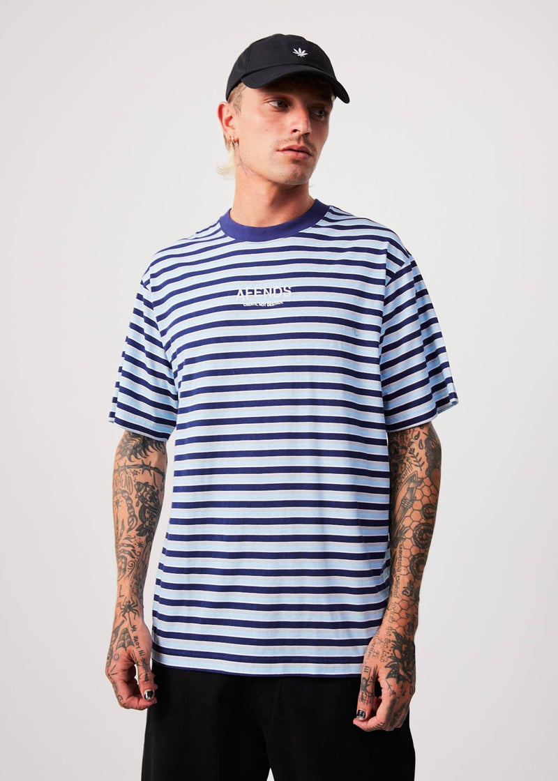 Afends Mens Views - Recycled Retro T-Shirt - Seaport