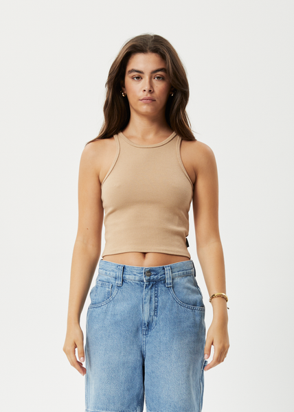 AE Cropped High-Neck Tank Top
