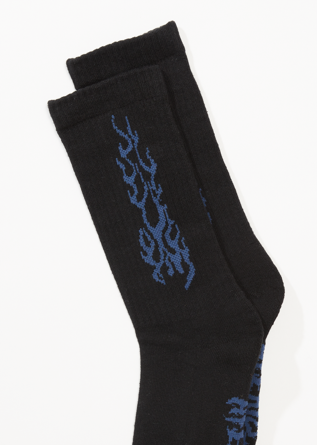 AFENDS Mens Scorched - Socks One Pack - Black - Sustainable Clothing - Streetwear