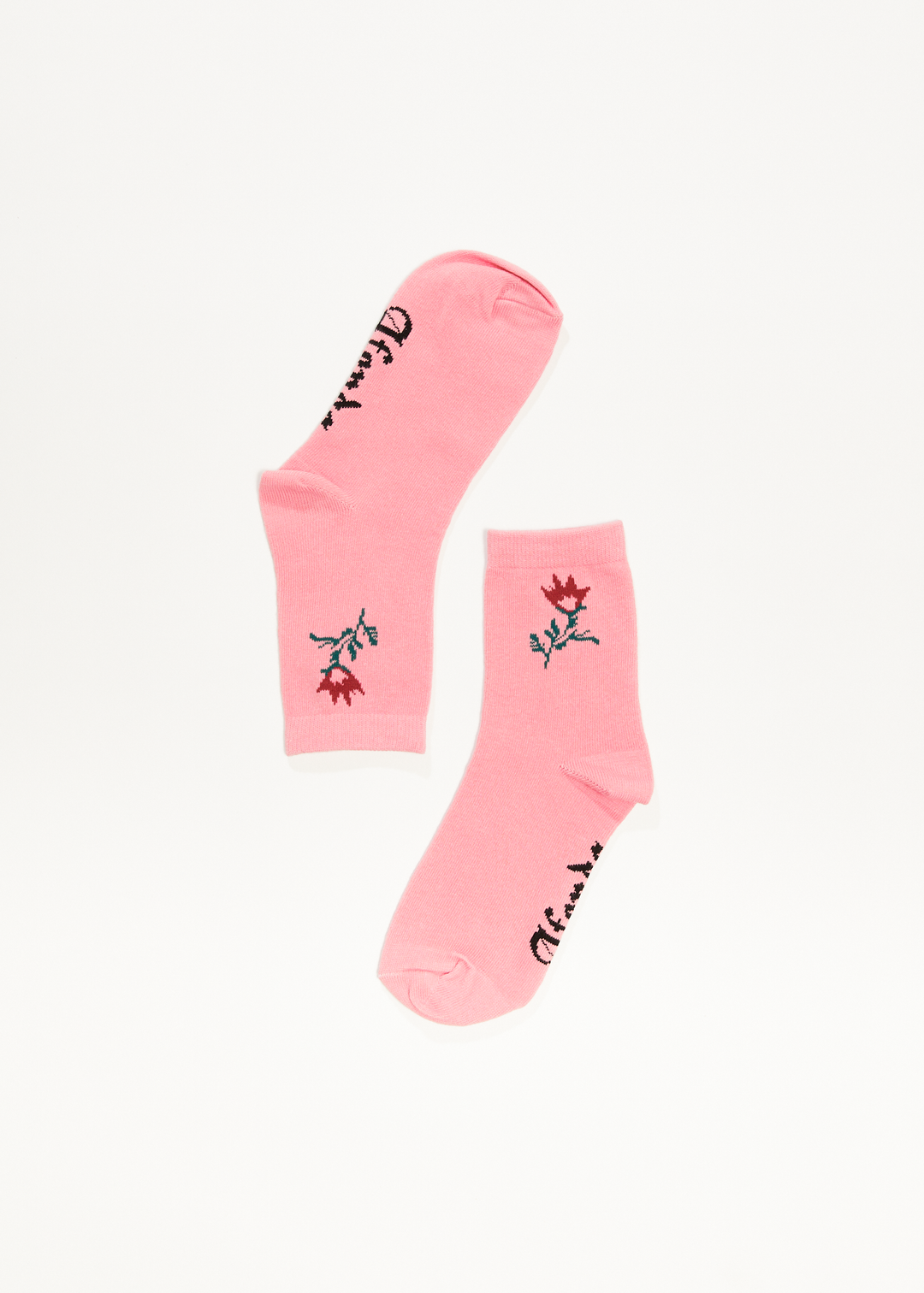 AFENDS Womens The Rose - Recycled Socks Two Pack - Pink - Sustainable Clothing - Streetwear