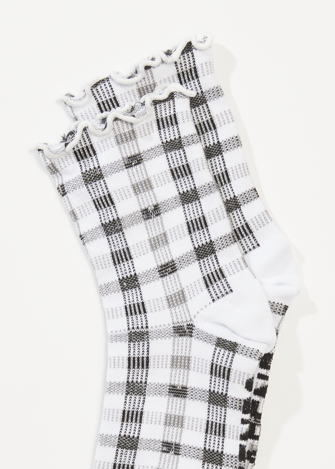 AFENDS Womens Leo - Socks Two Pack - White / Black - Sustainable Clothing - Streetwear