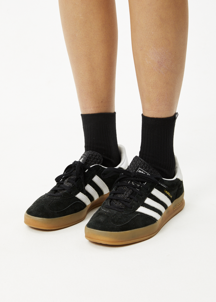Afends Unisex The Essential - Hemp Ribbed Crew Socks - Black - Sustainable Clothing - Streetwear