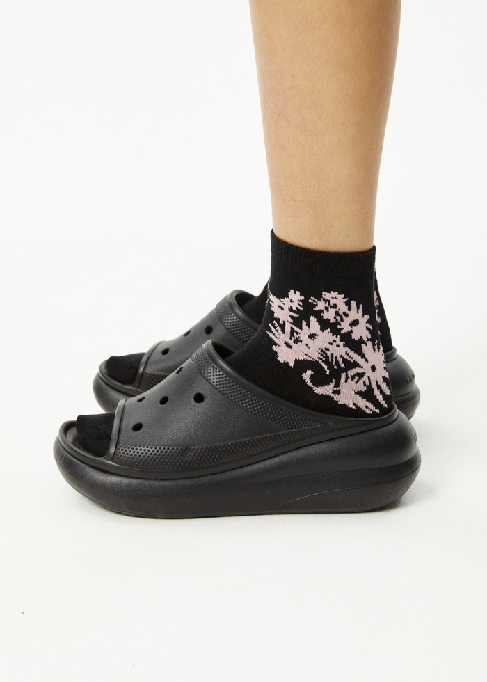 Afends Unisex Vise - Hemp Crew Socks - Black - Sustainable Clothing - Streetwear