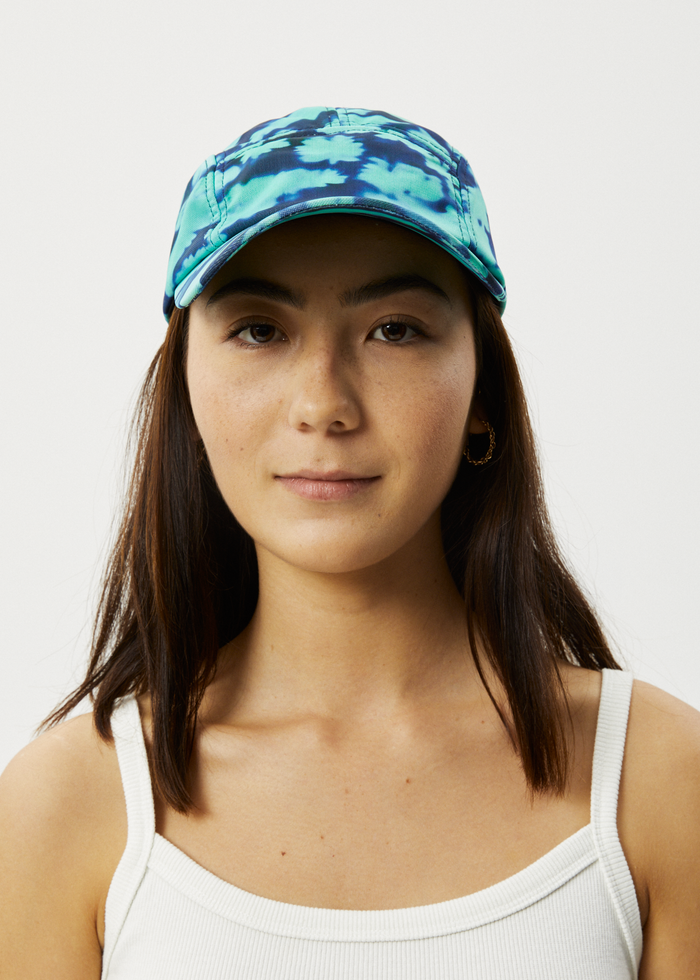 Afends Unisex Liquid Unisex - Recycled Panelled Cap - Jade Floral - Sustainable Clothing - Streetwear