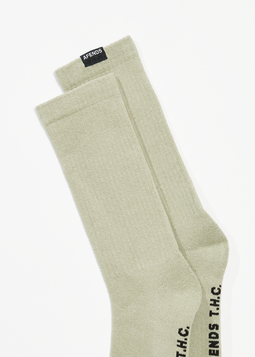 AFENDS Mens Everyday - Hemp Socks One Pack - Military - Sustainable Clothing - Streetwear