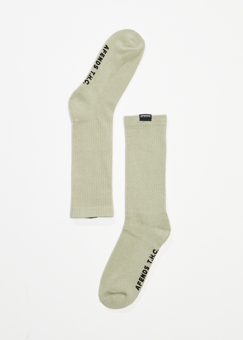 AFENDS Mens Everyday - Hemp Socks One Pack - Military