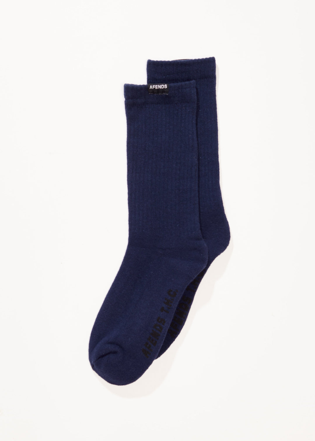 Afends Mens Everyday - Hemp Socks One Pack - Navy - Sustainable Clothing - Streetwear