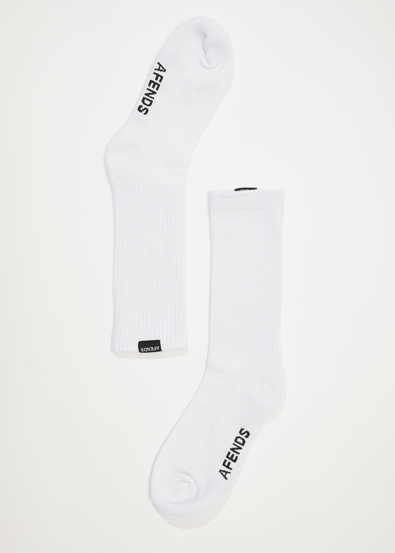 AFENDS Mens Everyday - Socks One Pack - White