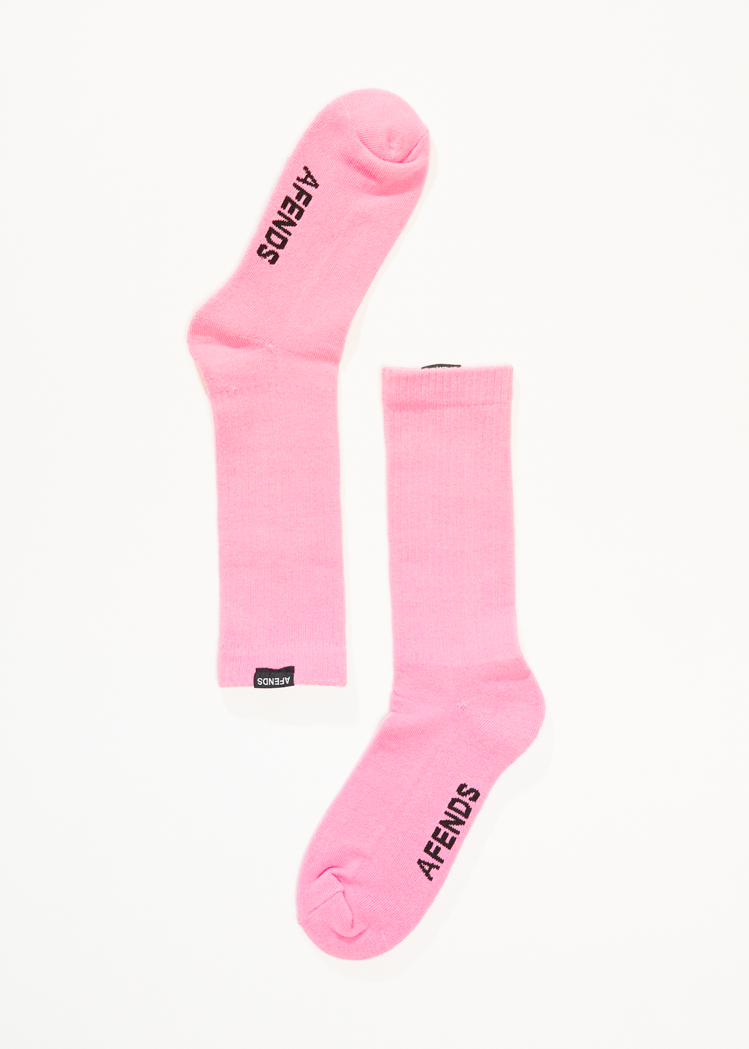 AFENDS Mens Everyday - Socks One Pack - Pink - Sustainable Clothing - Streetwear