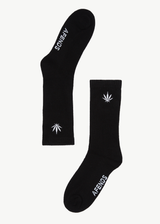 AFENDS Mens Happy - Hemp Socks One Pack - Black - Afends mens happy   hemp socks one pack   black   sustainable clothing   streetwear