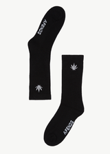 AFENDS Mens Happy - Socks One Pack - Black - Afends mens happy   socks one pack   black   sustainable clothing   streetwear