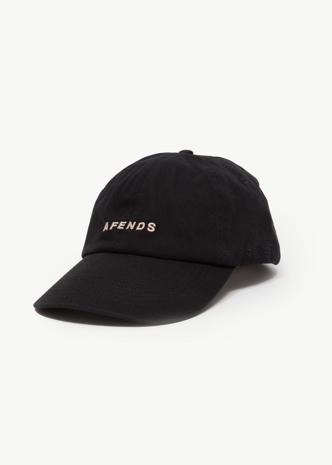 AFENDS Womens Daylight - Panelled Cap - Stone Black - Sustainable Clothing - Streetwear