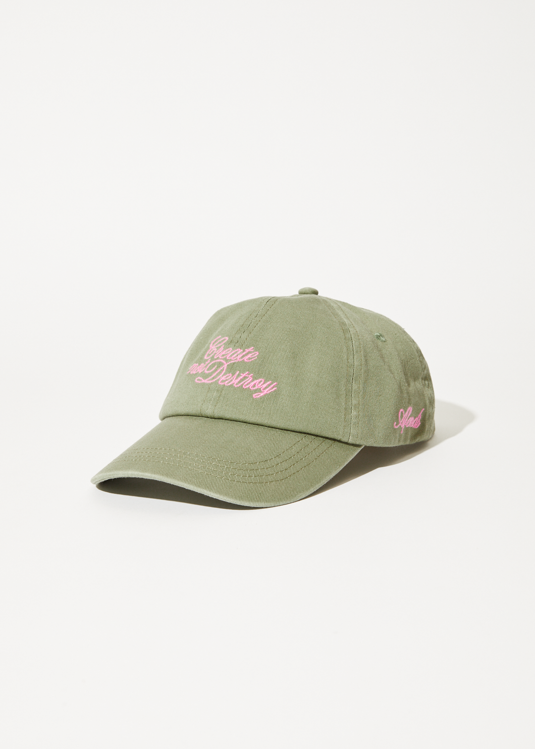 AFENDS Womens Create - Panelled Cap - Olive - Sustainable Clothing - Streetwear