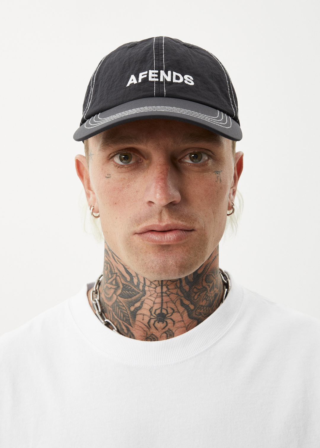 AFENDS Mens Vinyl - Six Panel Cap - Black - Sustainable Clothing - Streetwear