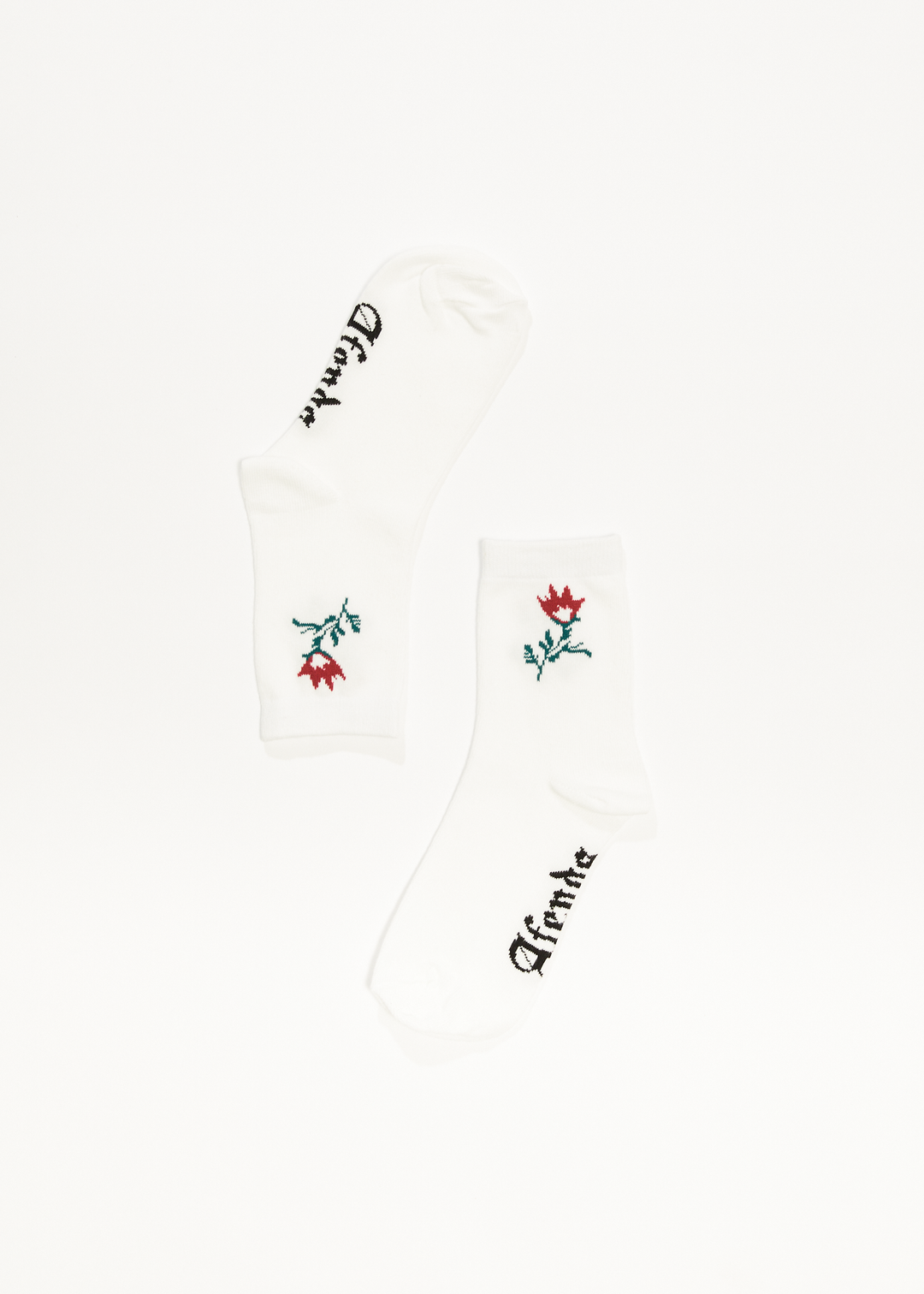 AFENDS Womens The Rose - Recycled Socks Two Pack - Pink - Sustainable Clothing - Streetwear