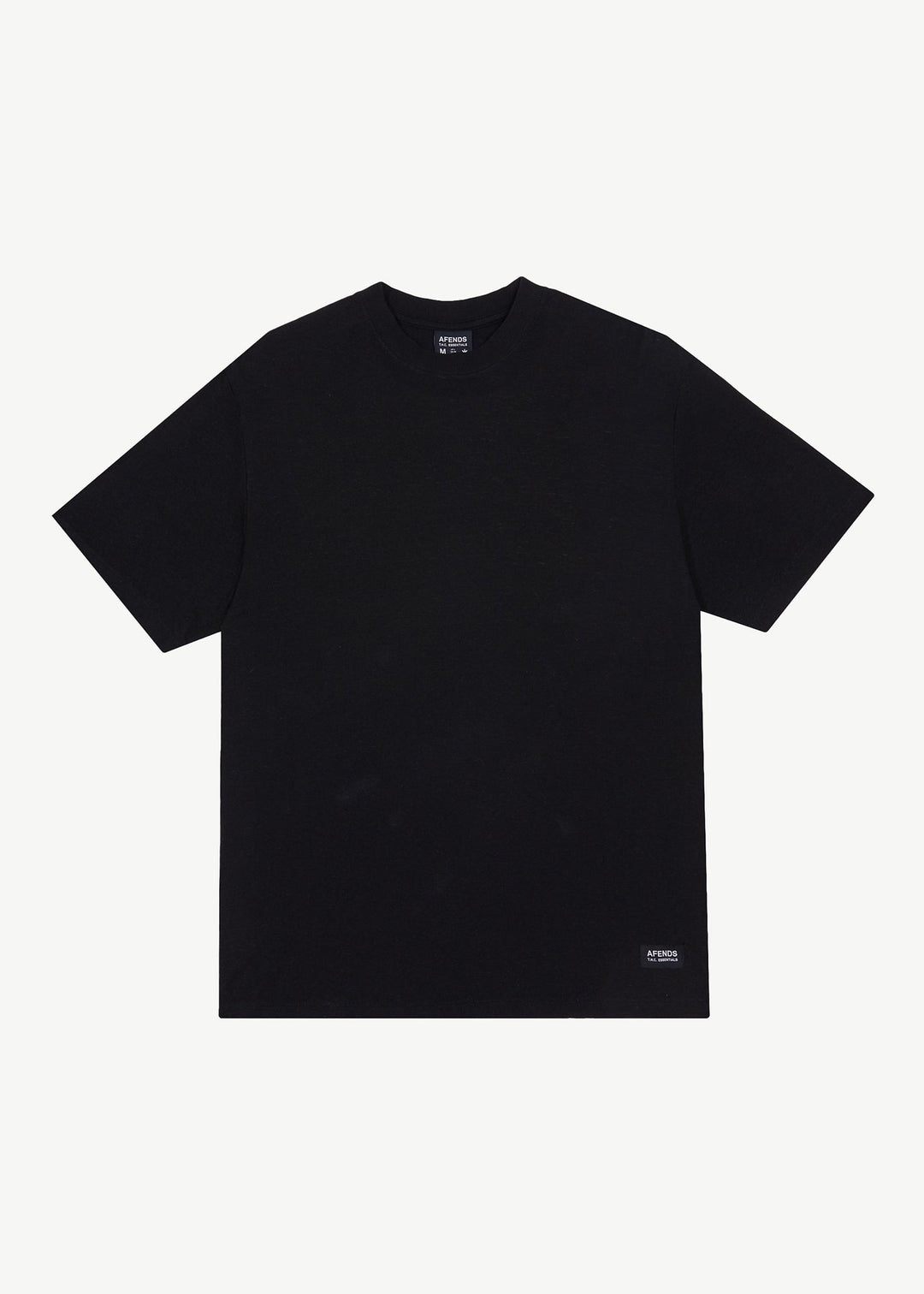 AFENDS Mens Classic - Retro Fit Tee - Black - Sustainable Clothing - Streetwear