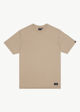 AFENDS Mens Classic - Hemp Retro T-Shirt - Taupe - Afends mens classic   hemp retro t shirt   taupe