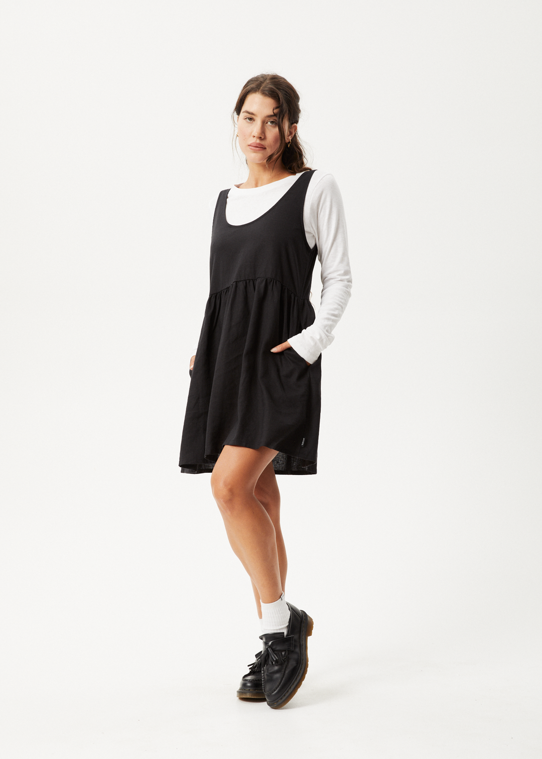 AFENDS Womens Jesse - Mini Dress - Black - Sustainable Clothing - Streetwear