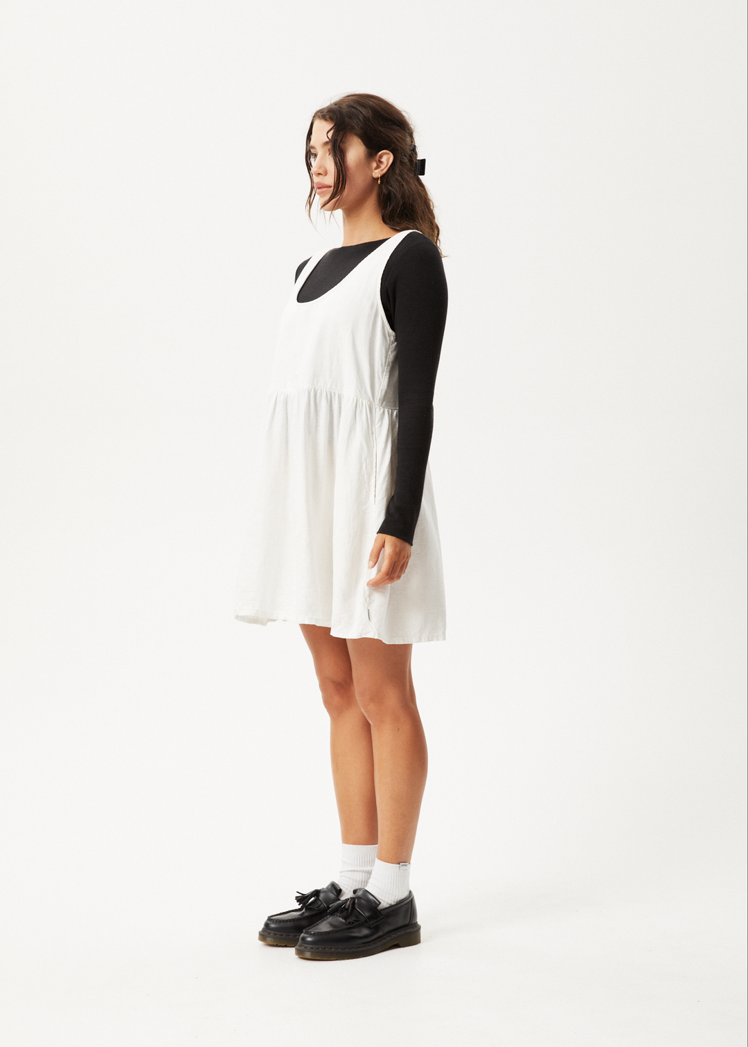 AFENDS Womens Jesse - Mini Dress - Natural - Sustainable Clothing - Streetwear