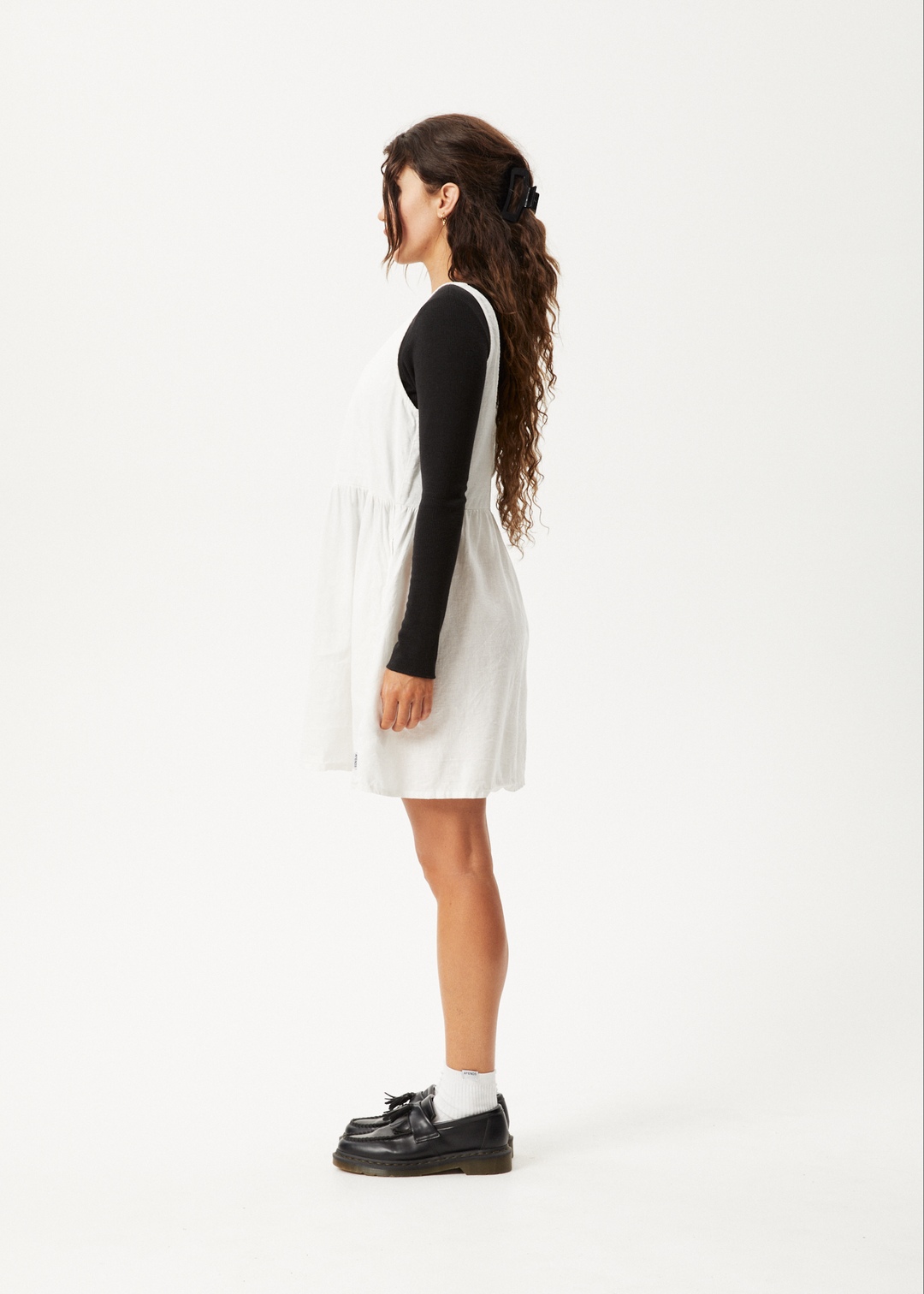 AFENDS Womens Jesse - Mini Dress - Natural - Sustainable Clothing - Streetwear