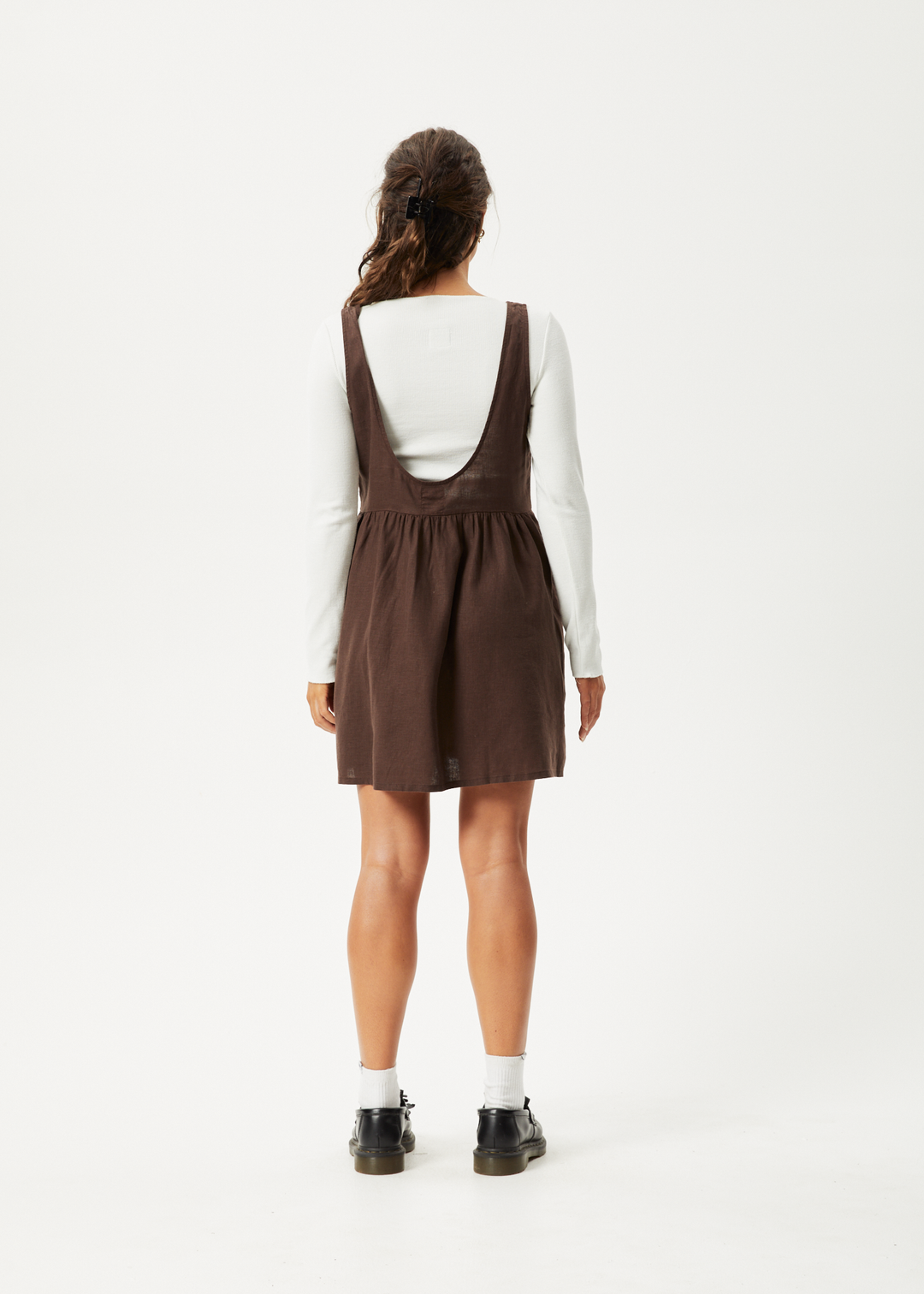 AFENDS Womens Jesse - Mini Dress - Coffee - Sustainable Clothing - Streetwear