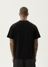 AFENDS Mens Genesis - Heavy Boxy Tee - Black - Afends mens genesis   heavy boxy tee   black   sustainable clothing   streetwear