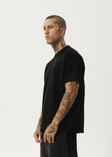 AFENDS Mens Genesis - Heavy Boxy Tee - Black - Afends mens genesis   heavy boxy tee   black   sustainable clothing   streetwear