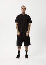 AFENDS Mens Genesis - Heavy Boxy Tee - Black - Afends mens genesis   heavy boxy tee   black   sustainable clothing   streetwear