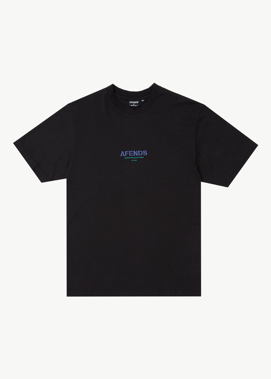 AFENDS Mens Vinyl - Retro Fit Tee - Black - Sustainable Clothing - Streetwear