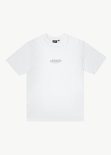 AFENDS Mens Vinyl - Retro Fit Tee - White - Afends mens vinyl   retro fit tee   white   sustainable clothing   streetwear