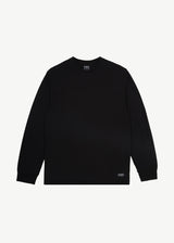 Afends Mens Essential - Hemp Retro Long Sleeve T-Shirt - Black - Afends mens essential   hemp retro long sleeve t shirt   black   sustainable clothing   streetwear