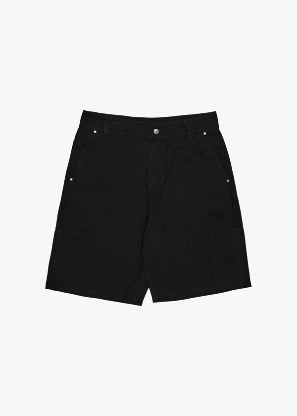 AFENDS Mens Harper - Canvas Carpenter Shorts 22