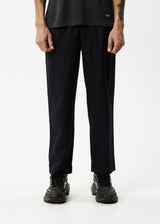 AFENDS Mens Mixed Business - Suit Pants - Black - Afends mens mixed business   suit pants   black   sustainable clothing   streetwear