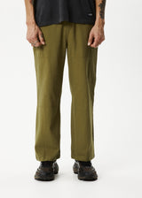 AFENDS Mens Richmond - Recycled Carpenter Pant - Military - Afends mens richmond   recycled carpenter pant   military   sustainable clothing   streetwear
