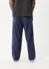 AFENDS Mens Pablo - Recycled Baggy Pant - Navy - Afends mens pablo   recycled baggy pant   navy   sustainable clothing   streetwear