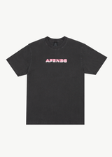 Afends Mens Volcanic Times - Graphic Retro  T-Shirt - Stone Black - Afends mens volcanic times   graphic retro  t shirt   stone black   sustainable clothing   streetwear