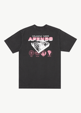 Afends Mens Volcanic Times - Graphic Retro  T-Shirt - Stone Black - Afends mens volcanic times   graphic retro  t shirt   stone black   sustainable clothing   streetwear