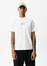 Afends Mens Limits - Graphic Retro  T-Shirt - White - Afends mens limits   graphic retro  t shirt   white   sustainable clothing   streetwear