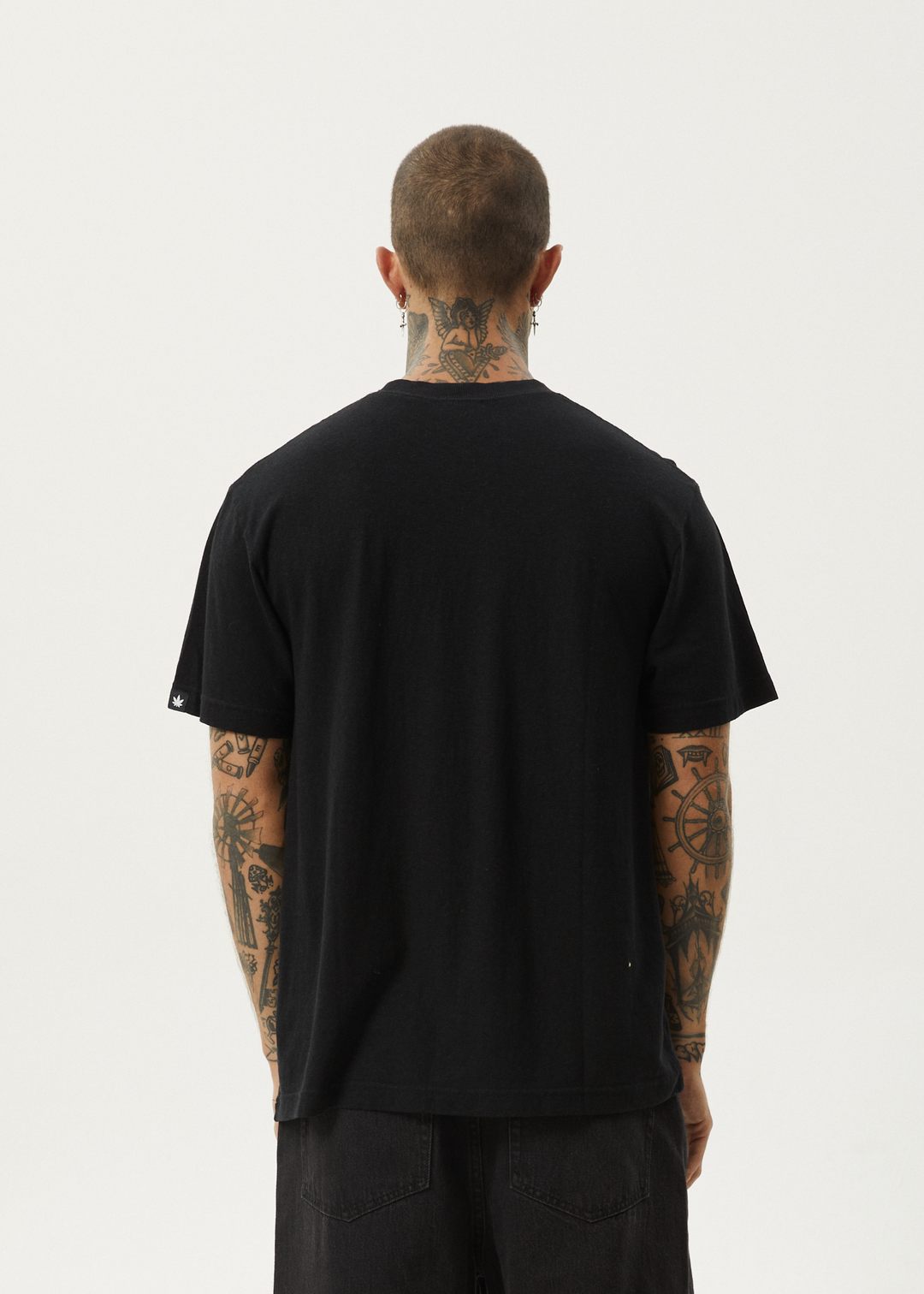 AFENDS Mens Classic - Retro Fit Tee - Black - Sustainable Clothing - Streetwear