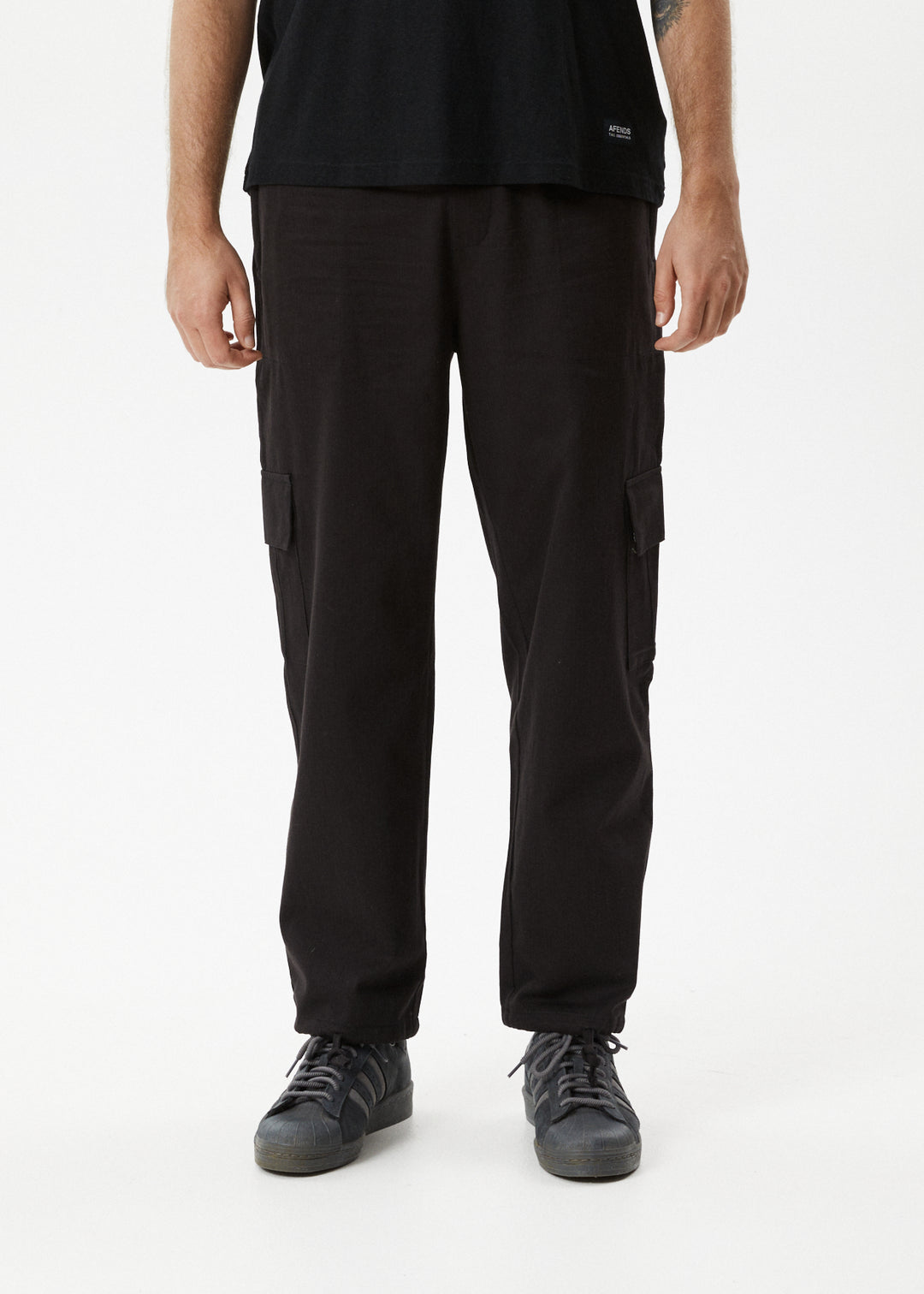 Afends Mens Atlas - Cargo Pant - Black - Sustainable Clothing - Streetwear