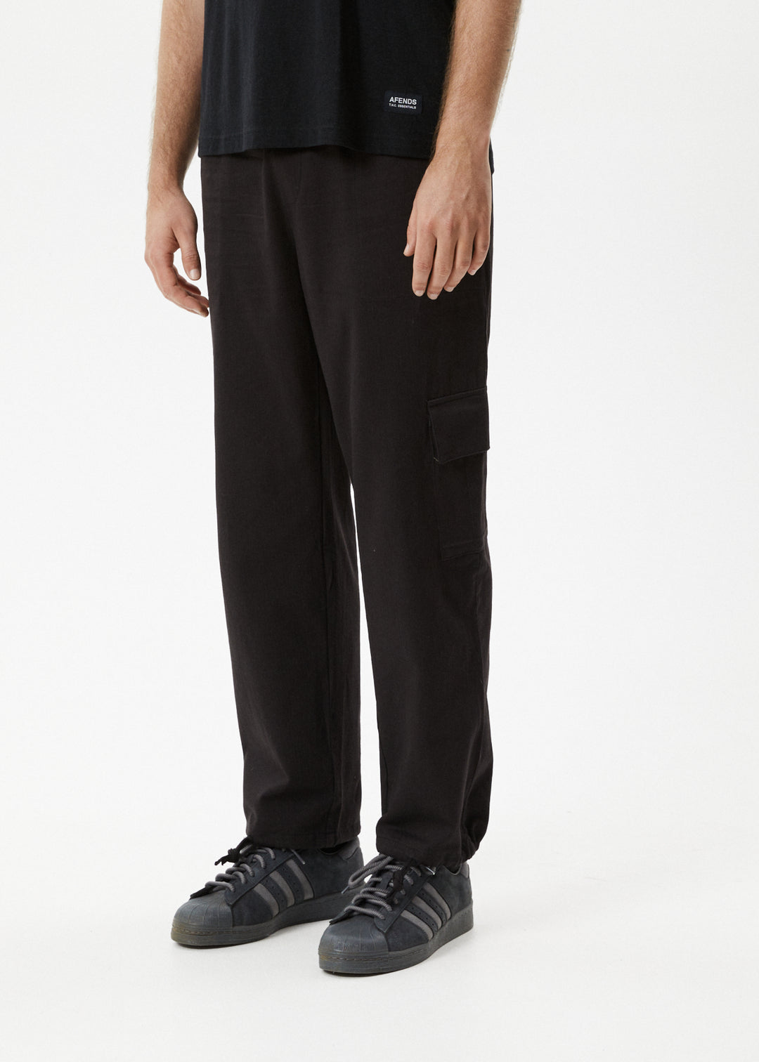 Afends Mens Atlas - Cargo Pant - Black - Sustainable Clothing - Streetwear