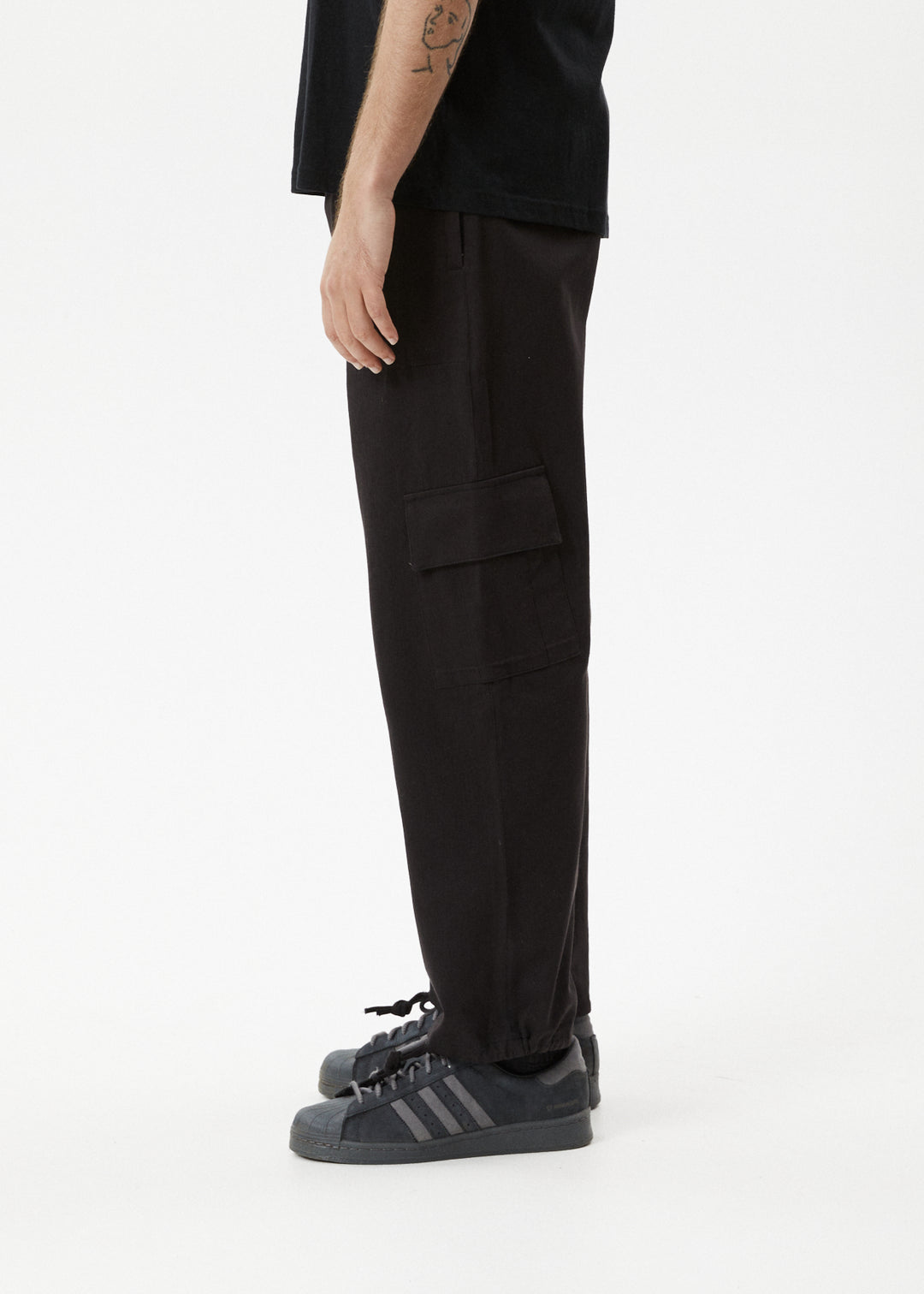 Afends Mens Atlas - Cargo Pant - Black - Sustainable Clothing - Streetwear