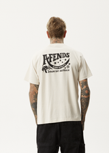 AFENDS Mens High Utility - Boxy T-Shirt - Moonbeam - Afends mens high utility   boxy t shirt   moonbeam