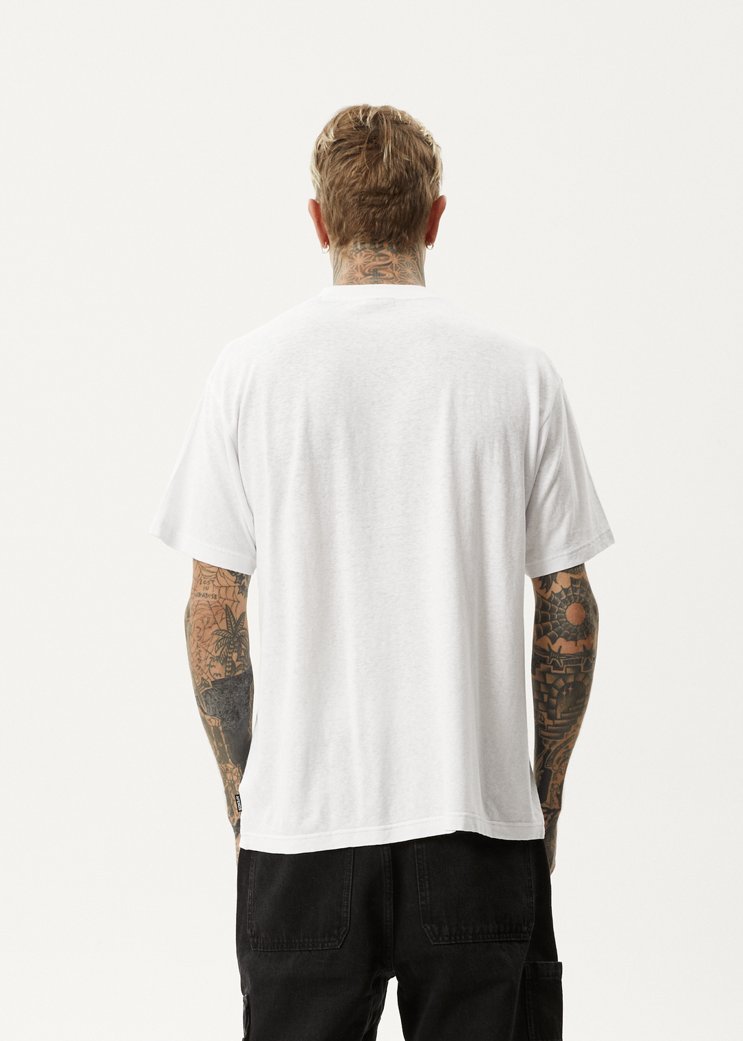 AFENDS Mens Magic Wizzo - Boxy T-Shirt - White - Sustainable Clothing - Streetwear