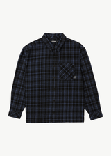 AFENDS Mens Questions - Flannel Shirt - Dusk Check - Afends mens questions   flannel shirt   dusk check   sustainable clothing   streetwear