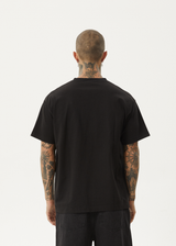 AFENDS Mens Bad Luck - Heavy Boxy Fit Tee - Black - Afends mens bad luck   heavy boxy fit tee   black   sustainable clothing   streetwear