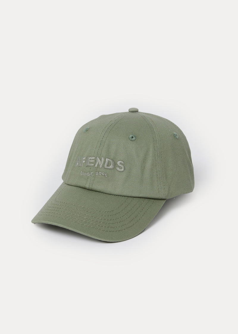 Afends Mens Questions -  Six Panel Cap - Eucalyptus