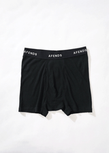 AFENDS Mens Absolute - Hemp Boxer Briefs - Black - Afends mens absolute   hemp boxer briefs   black