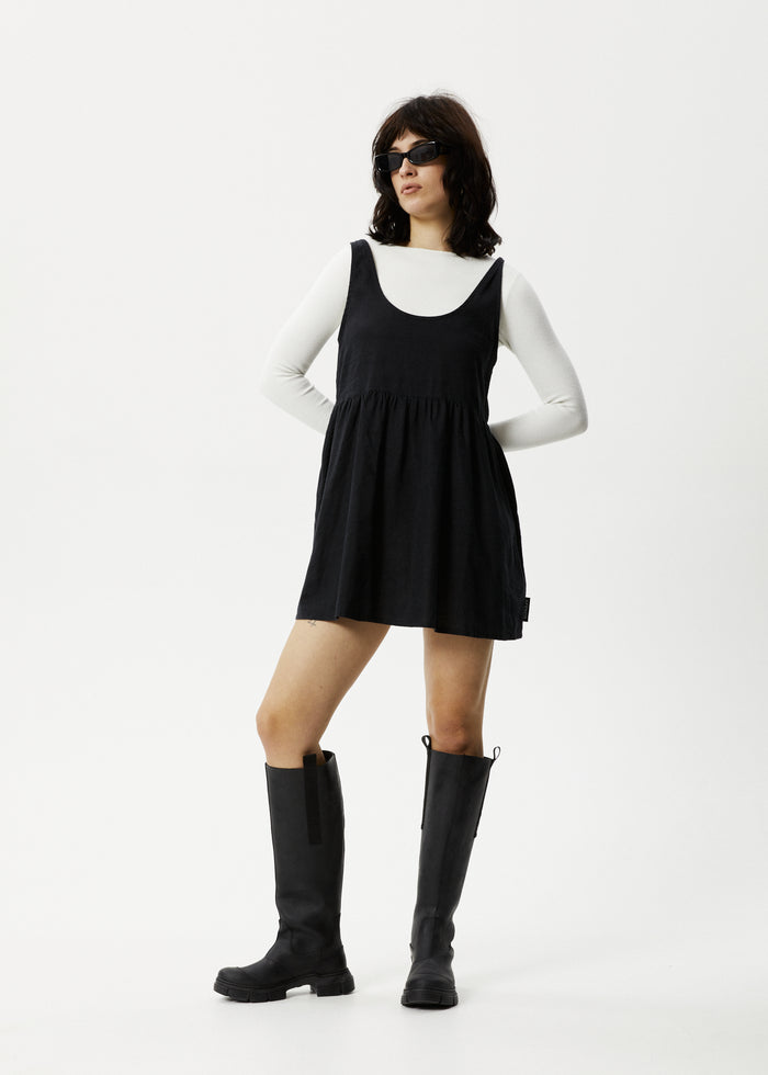 Afends Womens Jesse - Hemp Mini Dress - Black - Sustainable Clothing - Streetwear